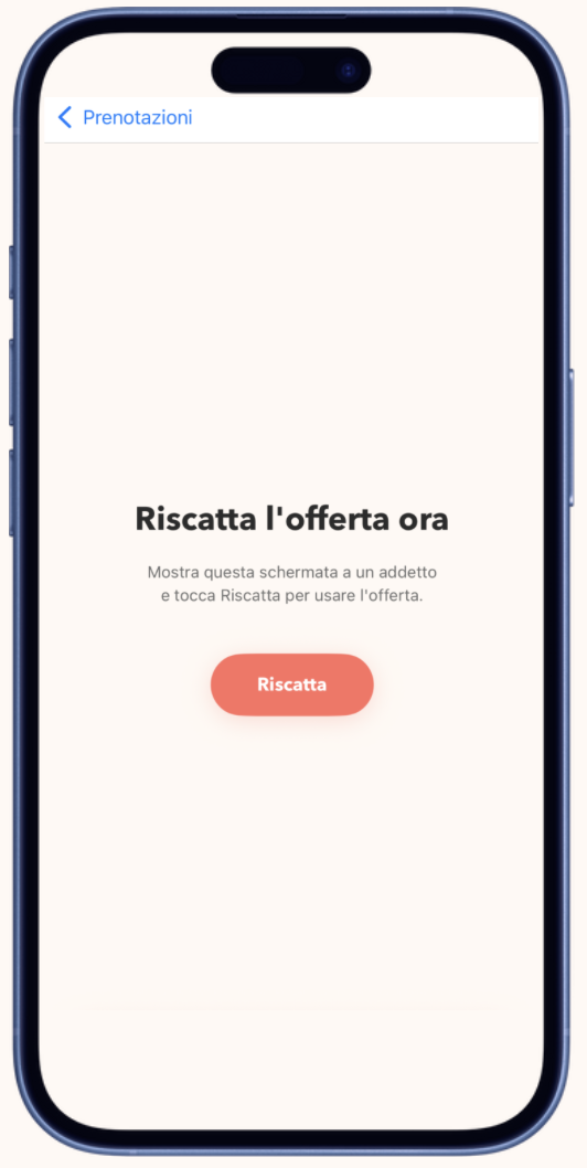 Placeholder schermata riscatto offerta